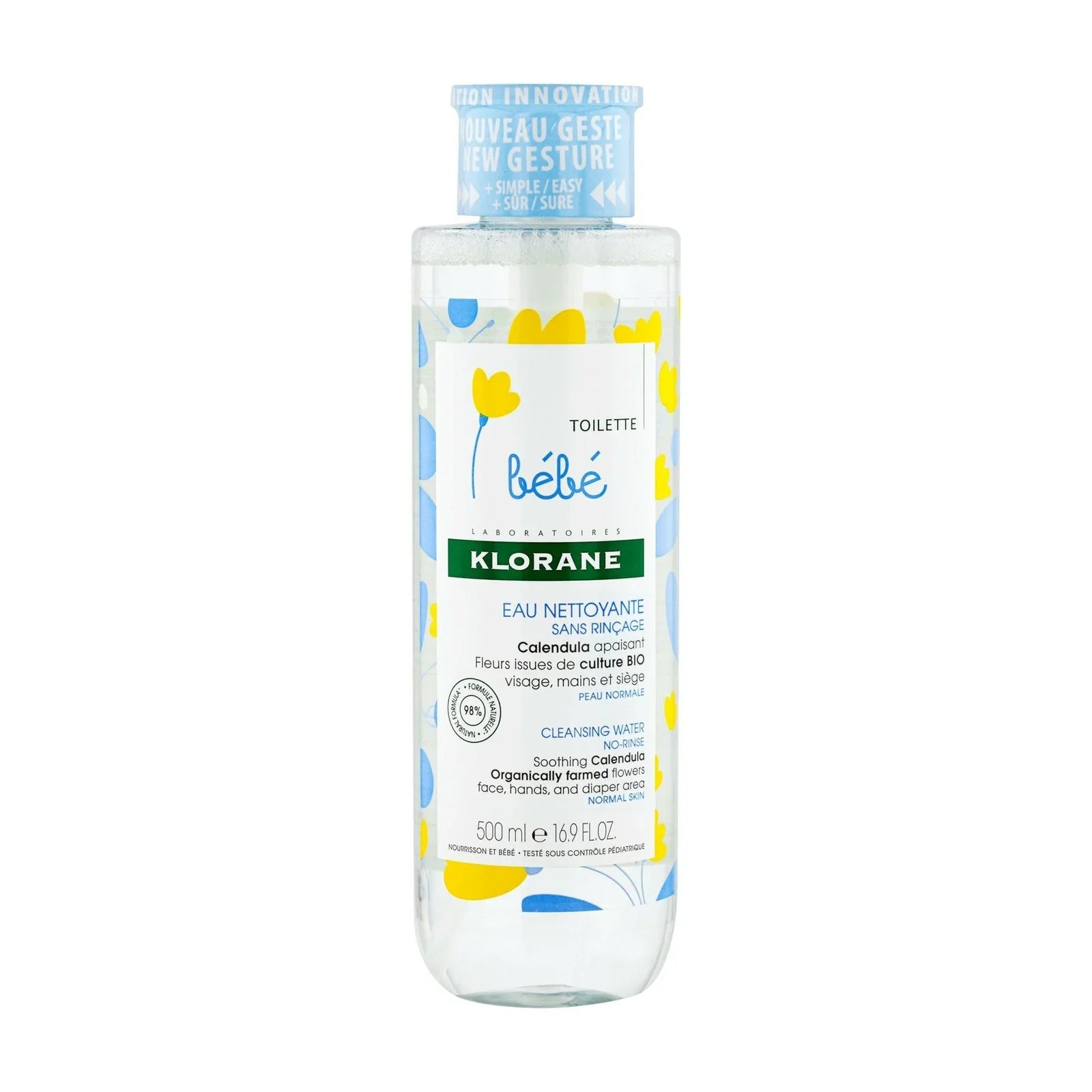 KLORANE - BEBE EAU NETTOYANTE SANS RINÇAGE 500ML