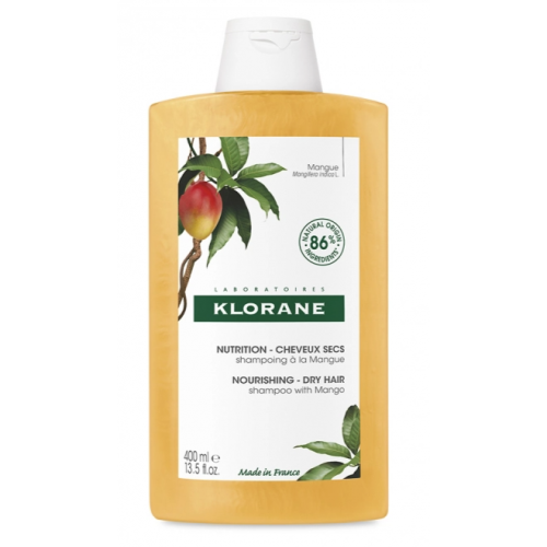 KLORANE - SHAMPOOING BEURRE DE MANGUE CHEVEUX SECS 400ML