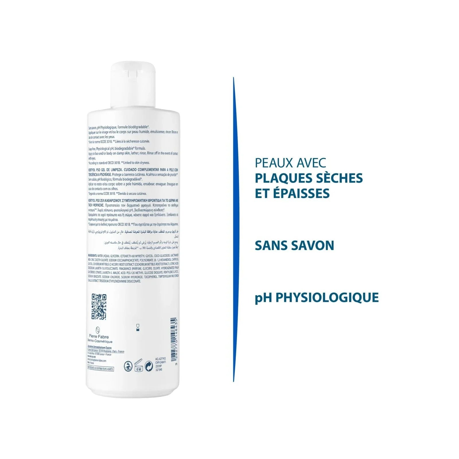 DUCRAY - KERTYOL PSO GEL NETTOYANT 400 ML