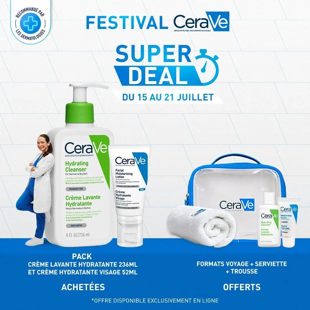 CERAVE - CREME LAVANTE HYDRATANTE 236ML