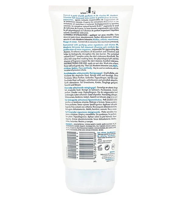 BIODERMA ATODERM INTENSIVE GEL MOUSSANT 200ML