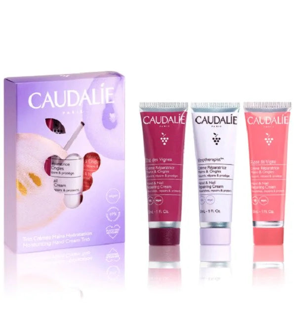 CAUDALIE - TRIO CREMES MAINS HYDRATATION