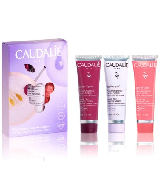 CAUDALIE - TRIO CREMES MAINS HYDRATATION