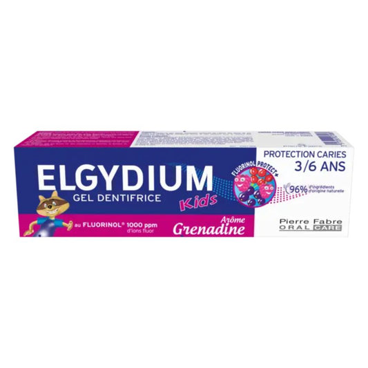 ELGYDIUM - KIDS ARÔME GRENADINE 3/6 ANS - DENTIFRICE ENFANT