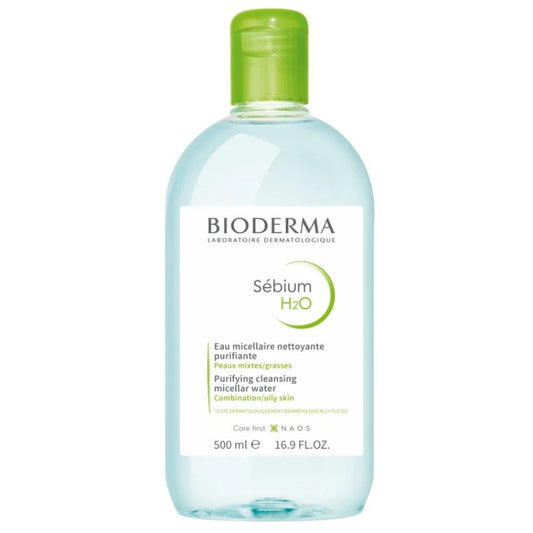 BIODERMA - SEBIUM H2O SOLUTION MICELLAIRE 500ML