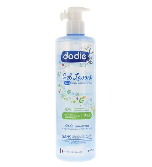 DODIE - GEL LAVANT 3 EN 1 FL POMPE 500 ML