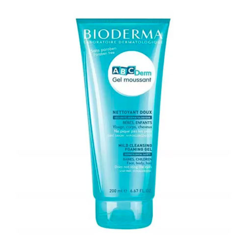 BIODERMA - ABCDERM GEL NETTOYANT MOUSSANT DOUX 200ML