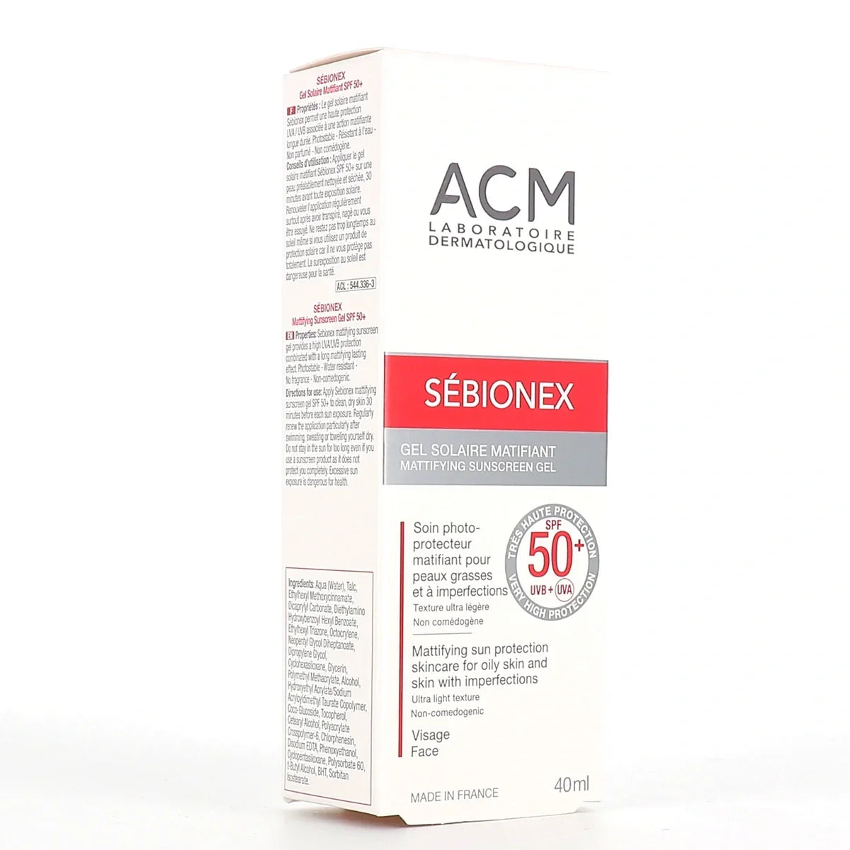 ACM - SEBIONEX GEL SOLAIRE MATIFIANT SPF 50