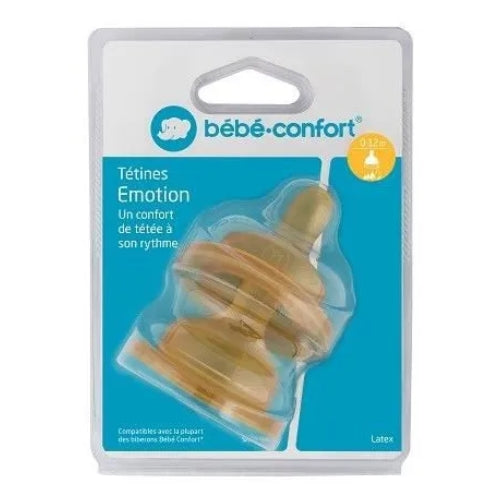 BEBE CONFORT - TETINES EMOTION LATEX 0-12 MOIS | BEBECONFORT · 54 MAD