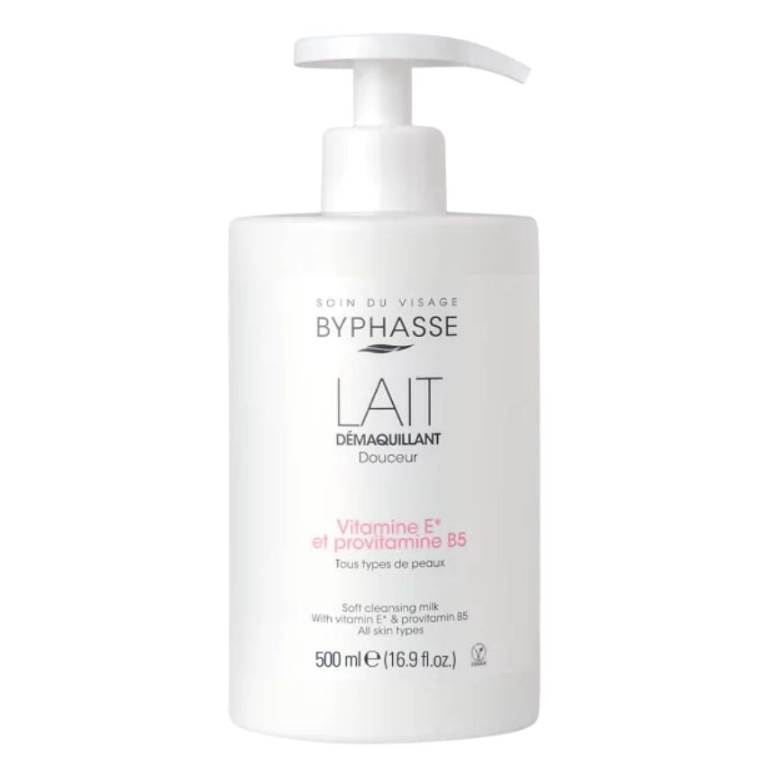 BYPHASSE - LAIT DEMAQUILLANT DOUCEUR TOUS TYPE DE PEAUX 500 ML
