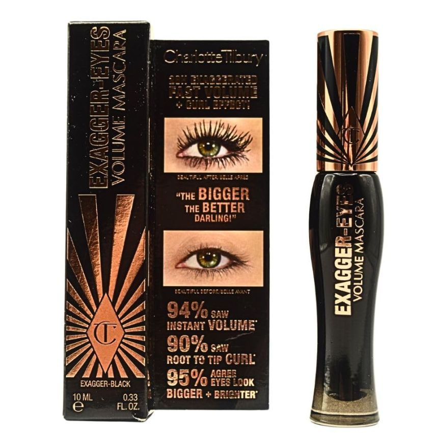 CHARLOTTE TILBURY - EXAGGER-EYES VOLUME MASCARA EXAGGER-BLACK 10 ML