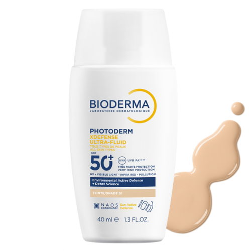 BIODERMA - PHOTODERM XDEFENSE ULTRA FLUID SPF 50+ TEINTE 02 40ML