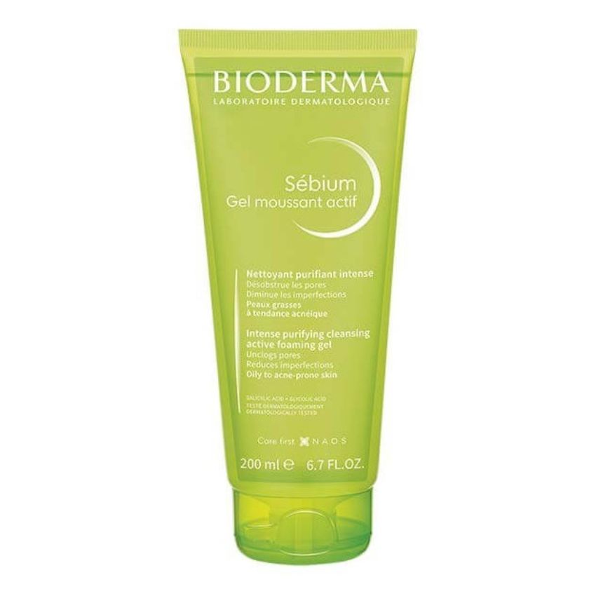 BIODERMA - SEBIUM GEL MOUSSANT ACTIF NETTOYANT PURIFIANT INTENSE 200ML