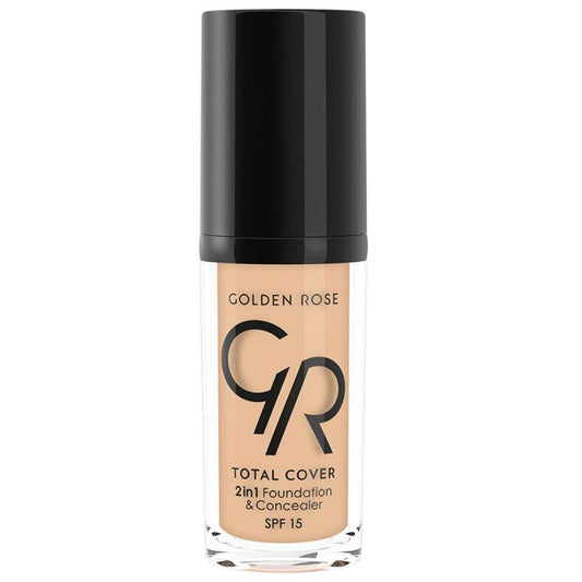 GOLDEN ROSE TOTAL COVER 2IN1FPOUNDATION & CONCEALER 02 IVORY