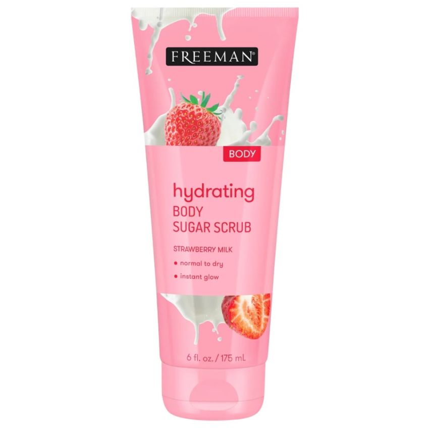 FREEMAN - HYDRATING BODY SUGAR SCRUB STRAWBERRY MILK