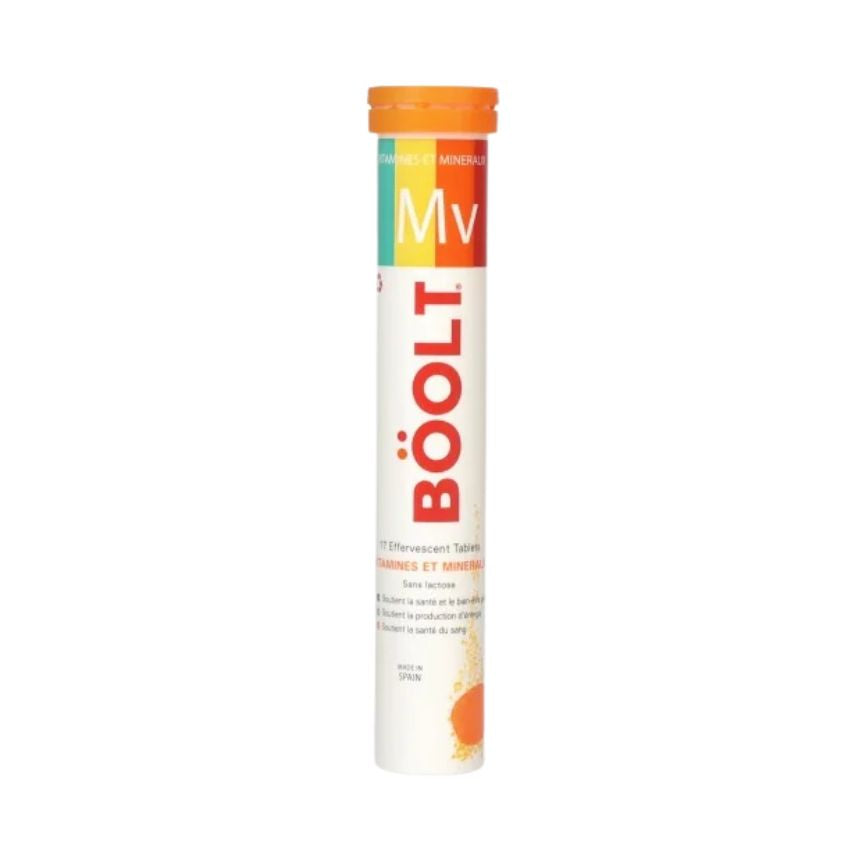 BOOLT - MULTIVITAMINES 17 EFFERVESCENT SANS LACTOSE