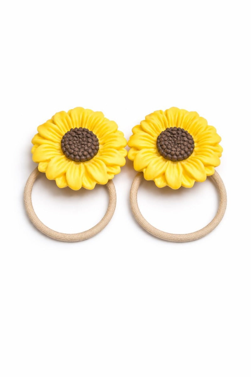 GOODA - ACCESSOIRES CHEVEUX PINCES MOTIFS FLEUR JAUNE 3583-6