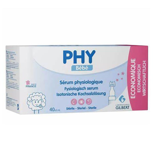 GILBERT - PHY SÉRUM PHYSIOLOGIQUE - BOÎTE 40X5ML