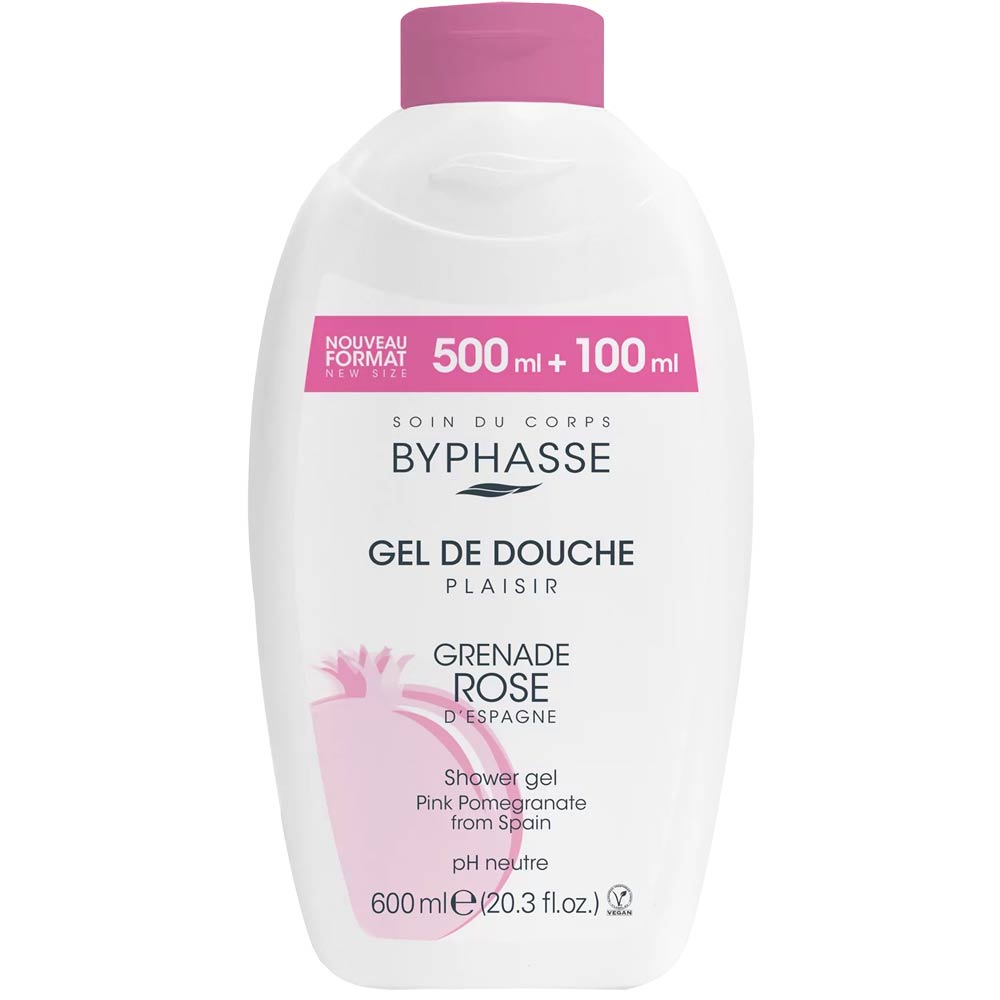 BYPHASSE - GEL DE DOUCHE GRENADE ROSE 600ML