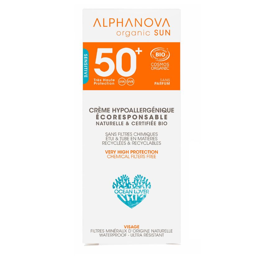 ALPHANOVA - CREME SOLAIRE HYPOALLERGENIQUE SPF50 SENSITIVE