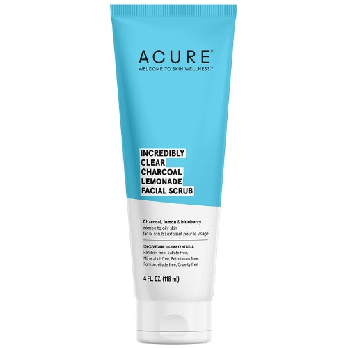 ACURE - INCREDIBLY CLEAR CHARCOAL LEMONADE FACIAL SCRUB 118ML
