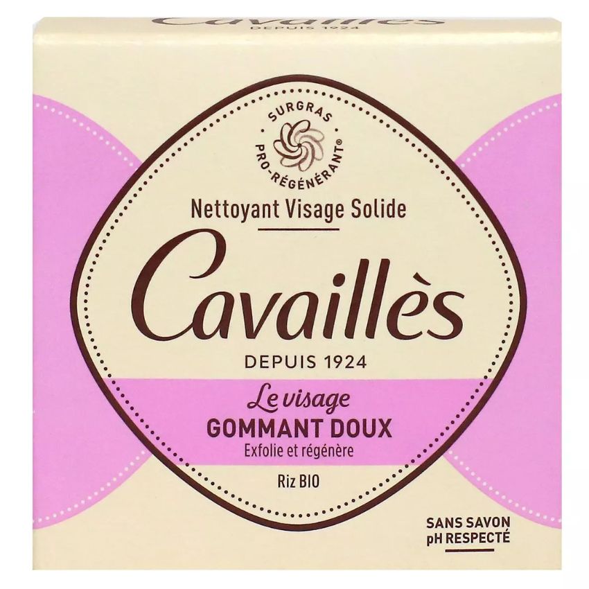 CAVAILLES - NETTOYANT VISAGE SOLIDE GOMMANT DOUX