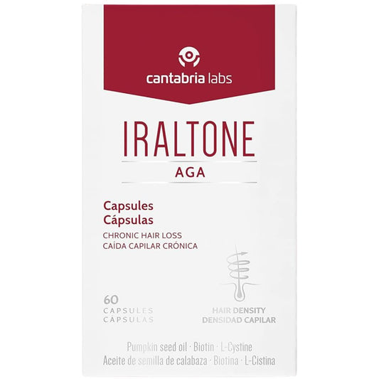 IRALTONE - AGA CAPSULES PERTE DE CHEVEUX CHRONIQUES 60 CAPSULES