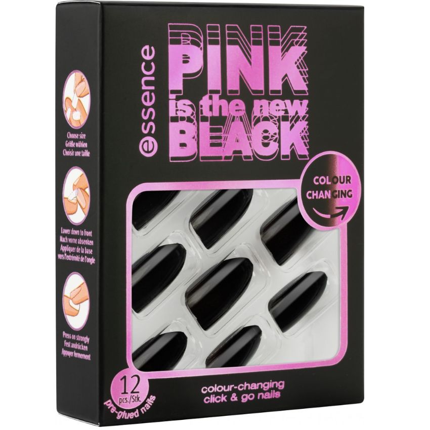 ESSENCE - FAUX ONGLE PINK IS THE NEW BLACK