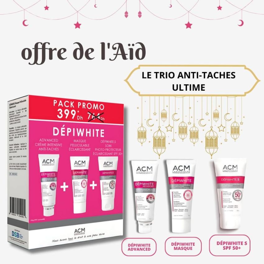 ACM - PACK DEPIWHITE CREME MASQUE ECRAN