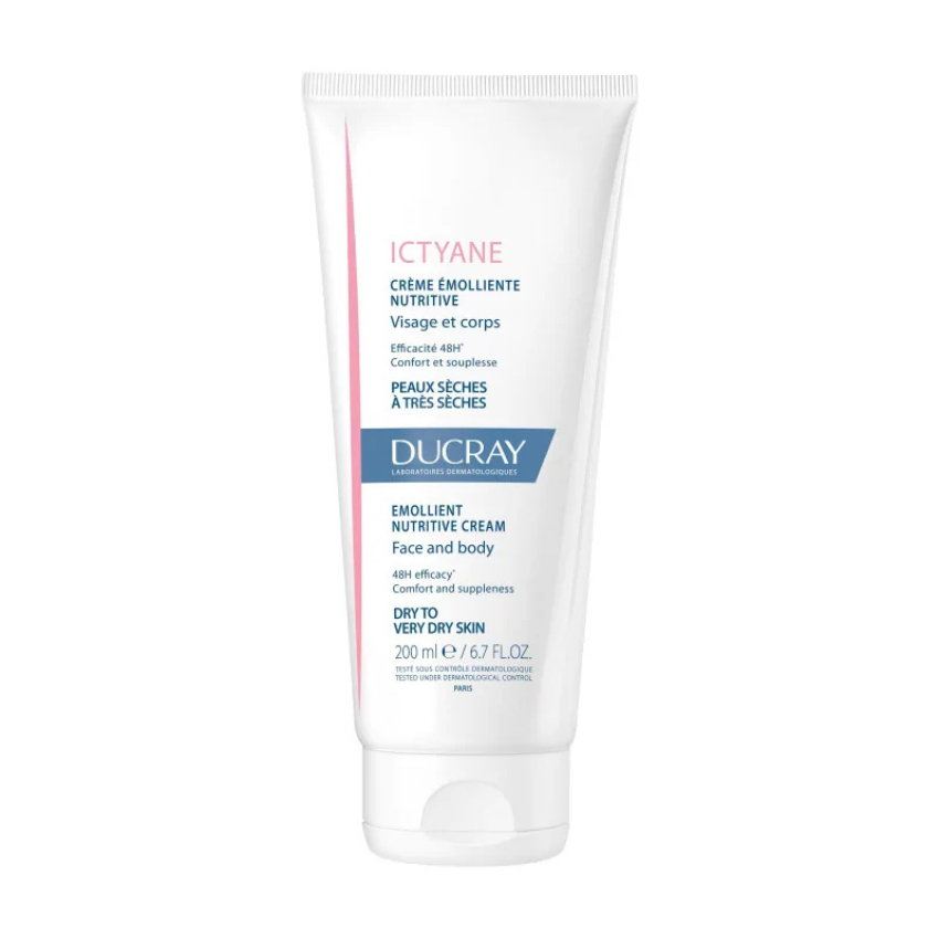 DUCRAY - ICTYANE CRÈME ÉMOLLIENTE NUTRITIVE VISAGE ET CORPS 200 ML