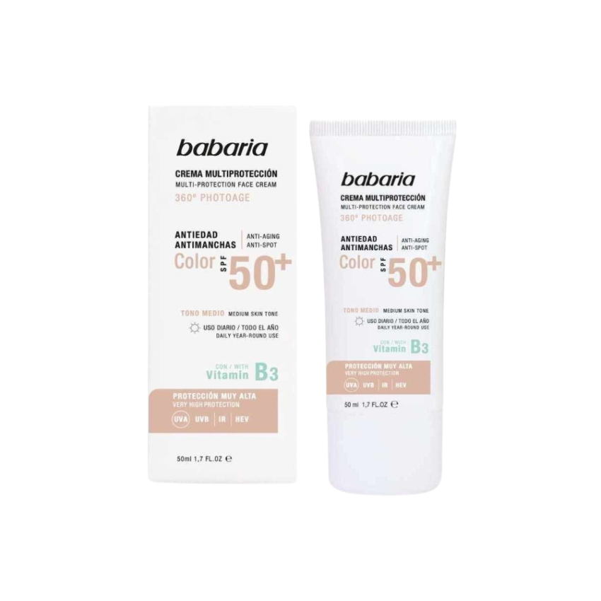 BABARIA - ECRAN SOLAIRE TEINTE PEAU NATURE SPF 50+