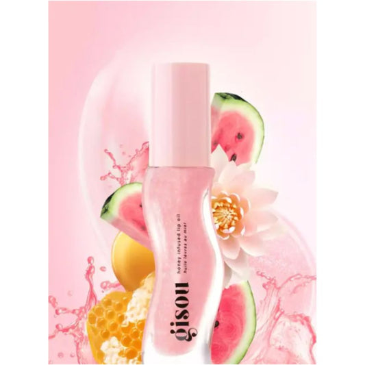 GISOU - HUILE À LÈVRES INFUSÉE AU MIEL PASTÈQUE