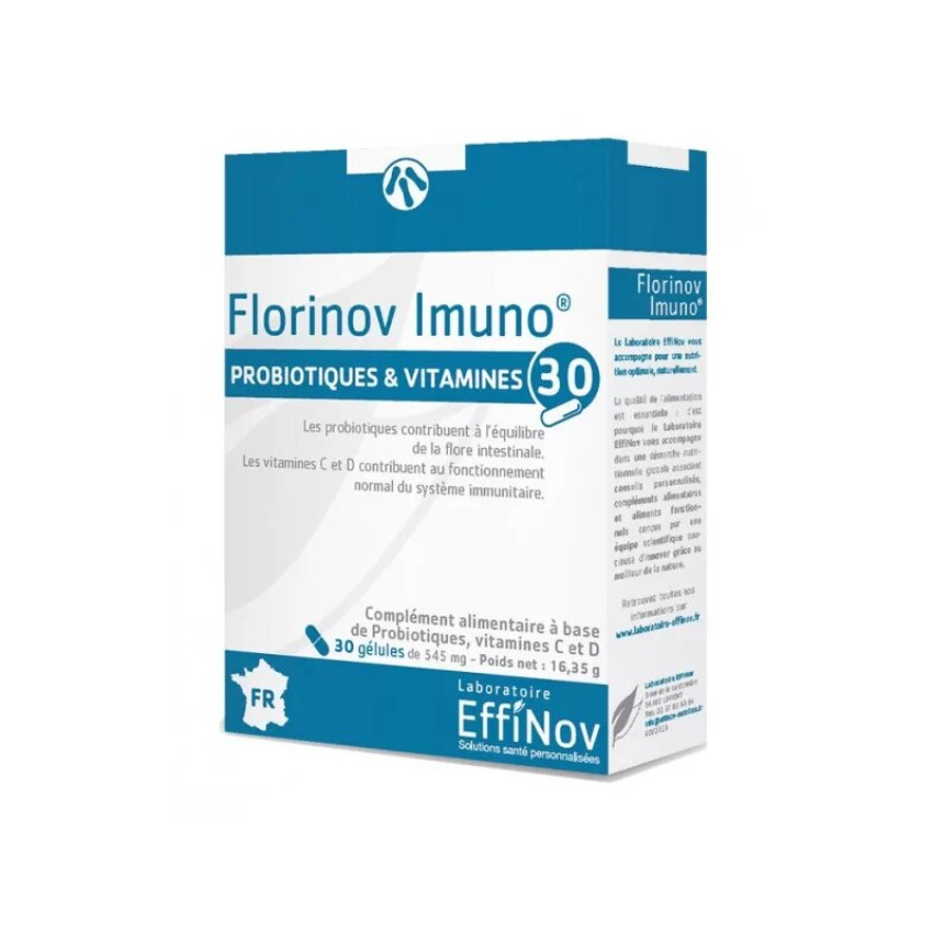 EFFINOV - FLORINOV IMUNO PROBIOTIQUES ET VITAMINES 30 GELULES
