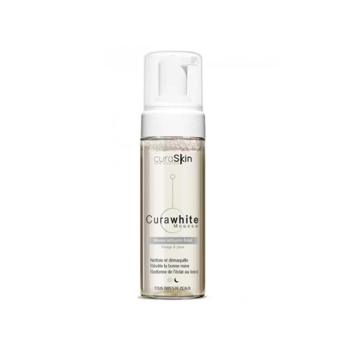 CURASKIN - CURAWHITE MOUSSE NETTOYANTE 150ml