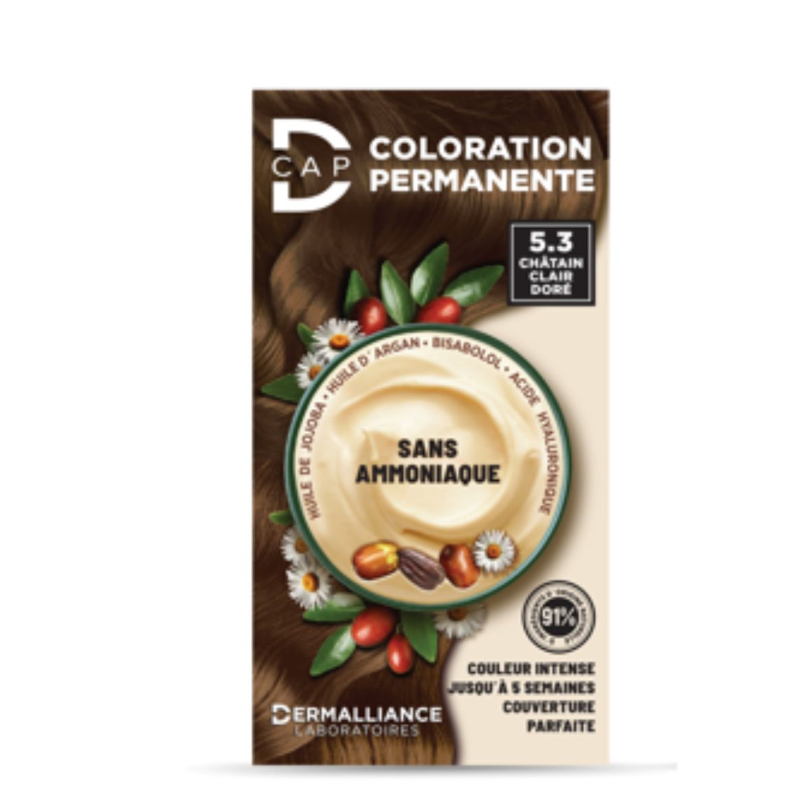 D-CAP - COLORATION PERMANENTE 5.3 CHATIN CLAIR DORE