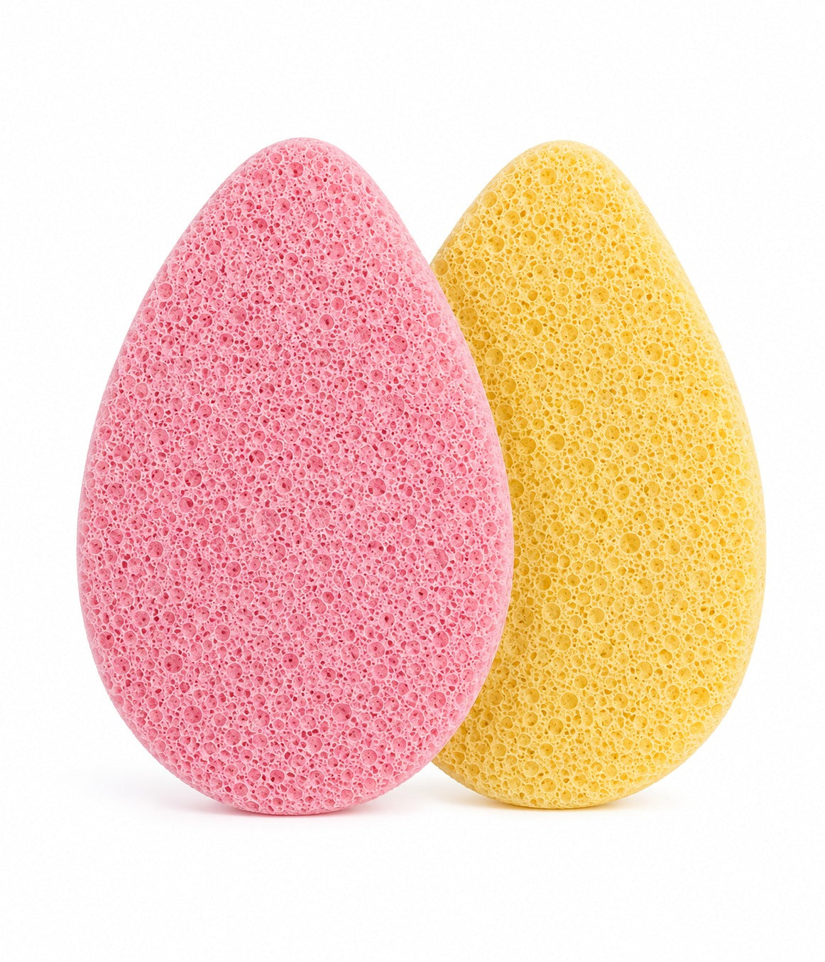 GOODA - EPONGE DE BAIN OEUF 2 PIECES ROSE/JAUNE