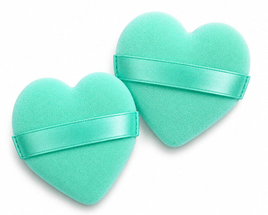 GOODA - EPONGES COEUR 2 PIECES VERT