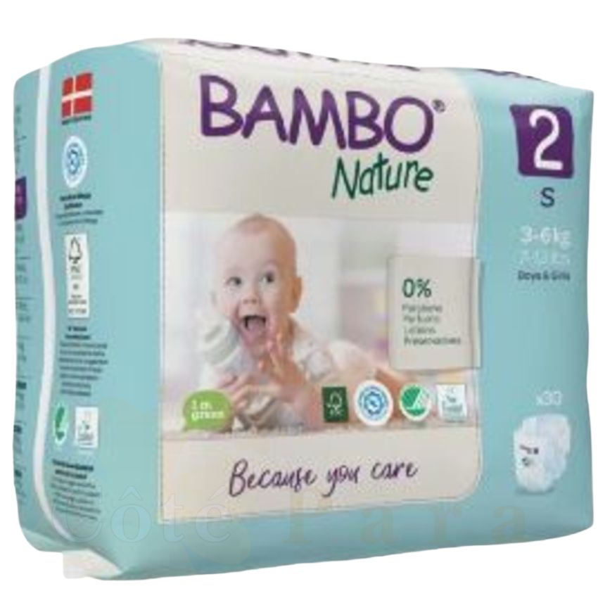 BAMBO NATURE - COUCHE S T2 3-6KG 30U