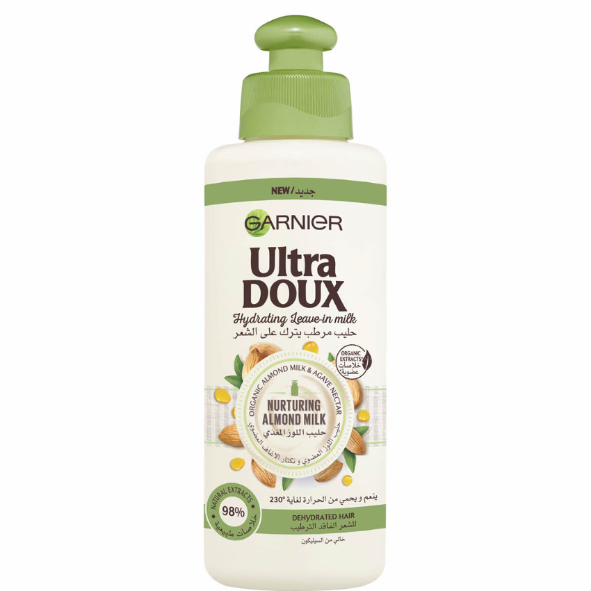 GARNIER - CREME SANS RINCAGE LAIT D'AMANDE 200ML