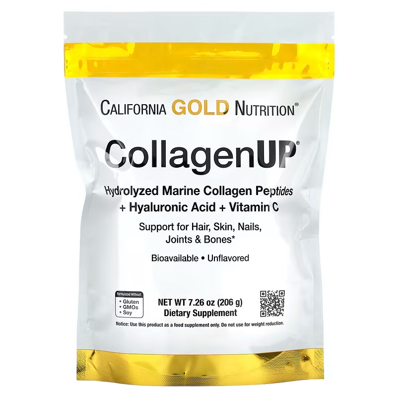 CALIFORNIA - GOLD NUTRITION COLLAGENUP COLLAGENE MARIN HYDROLYSE ACIDE HYALURONIQUE VITAMINE C