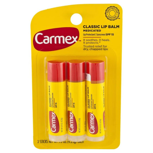 CARMEX - CLASSIC MEDICATED LIP BALM, SPF 15
