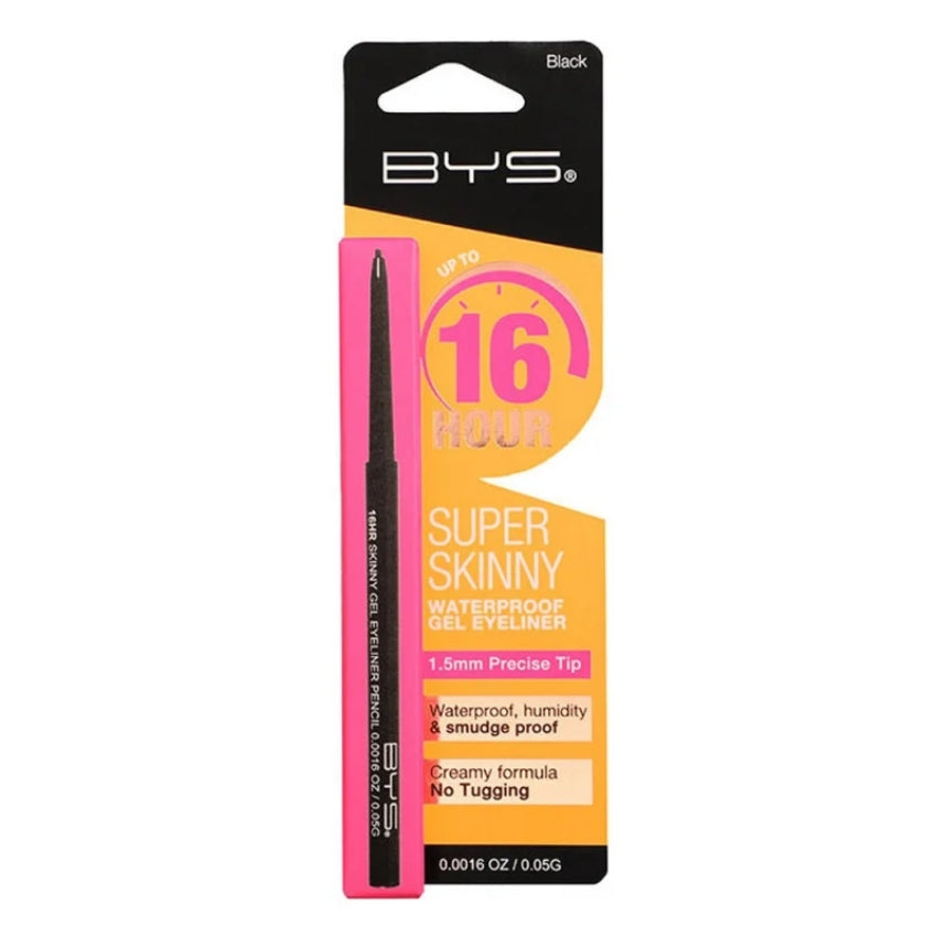 BYS - 16 HOUR SUPER SKINNY GEL EYELINER BLACK