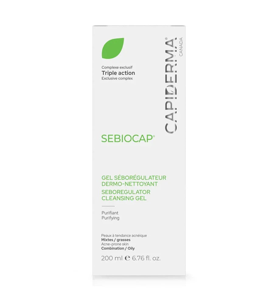 CAPIDERMA - GEL DERMO-NETTOYANT PURIFIANT SEBO REGULATEUR 200ML