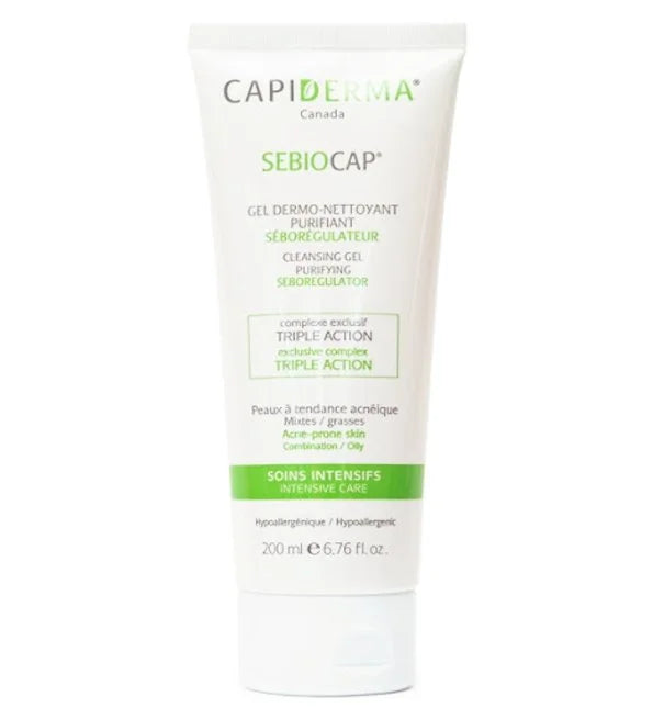 CAPIDERMA - GEL DERMO-NETTOYANT PURIFIANT SEBO REGULATEUR 200ML