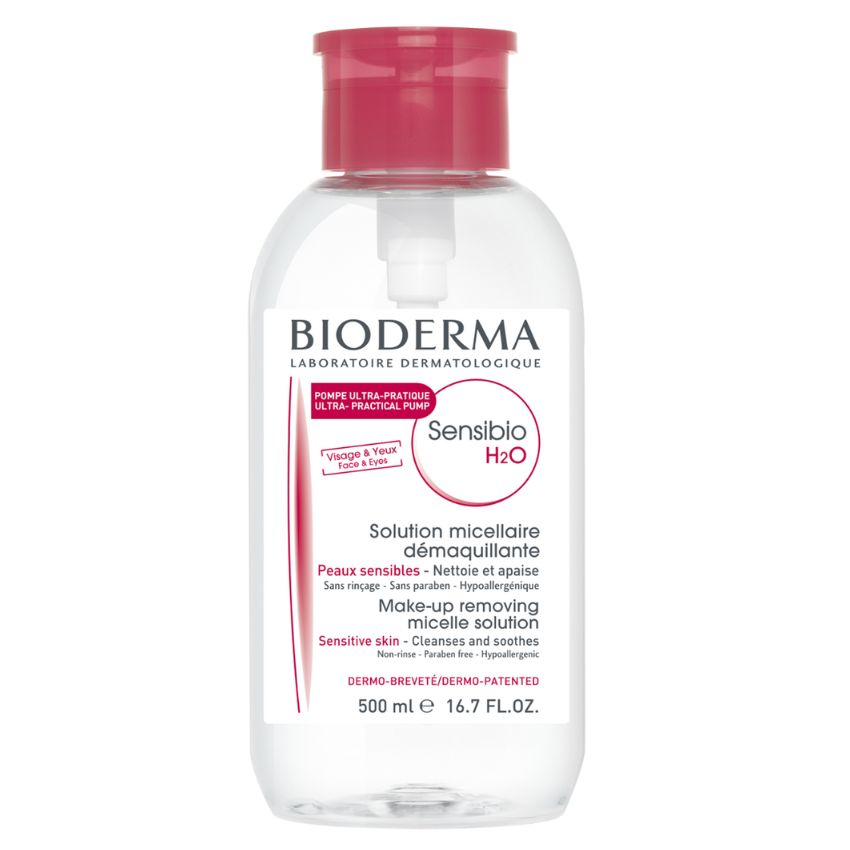 BIODERMA - SENSIBIO H2O EAU MICELLAIRE AVEC POMPE INVERSE 500ML