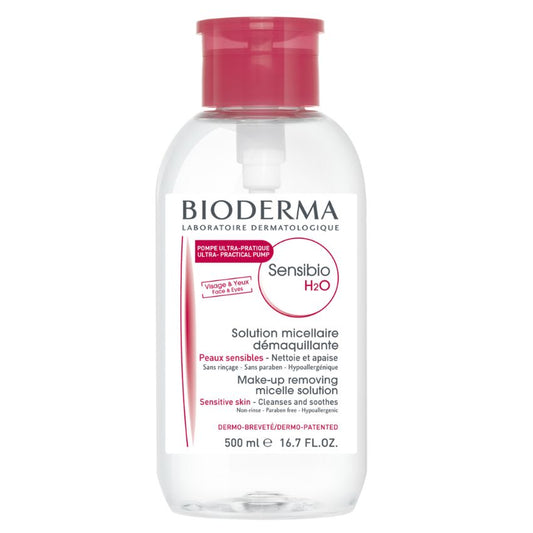 BIODERMA - SENSIBIO H2O EAU MICELLAIRE AVEC POMPE INVERSE 500ML