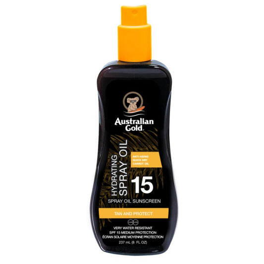 AUSTRALIAN GOLD - SPRAY OIL SUNSCREEN TEA TREE AND CARROT OILS