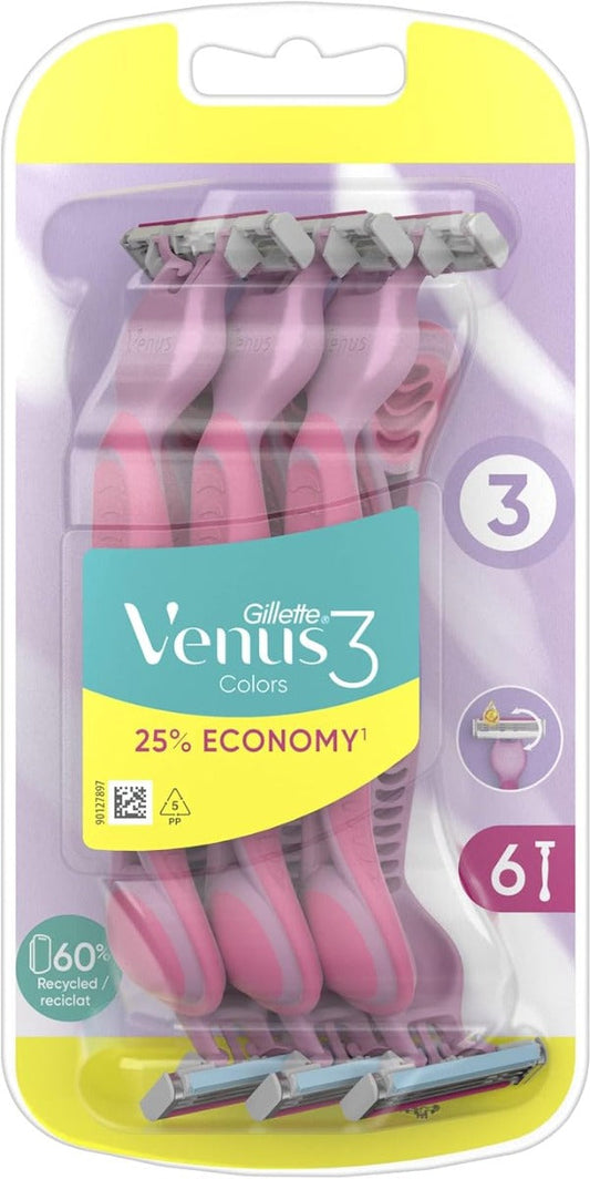 GILETTE - VENUS 3BLADES 6 PCS