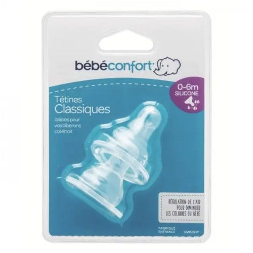 BEBE CONFORT - TETINES CLASSIQUES COL ETROIT 0-6 MOIS | BEBECONFORT · 48 MAD
