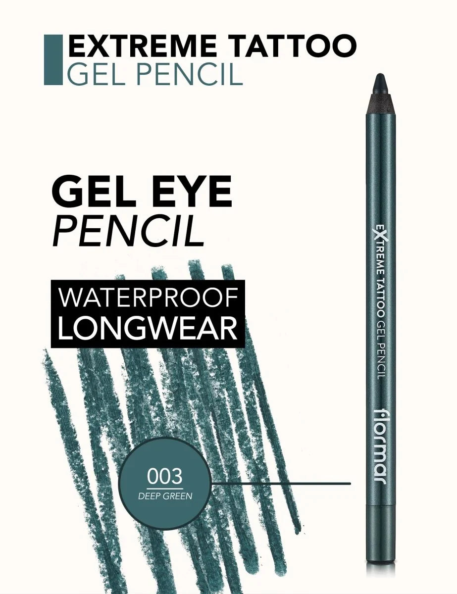 FLORMAR - EXTREME TATTOO GEL PCL-03 DEEP GREEN